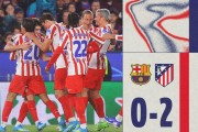 红牌！0-2完败！输球又输人，为何巴萨不能在欧冠淘汰赛翻越马竞这个老对手？